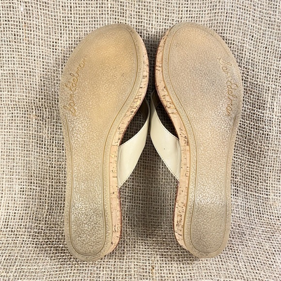 Sam Edelman sandals flip flop wedges beige size 9.5 - Picture 8 of 8